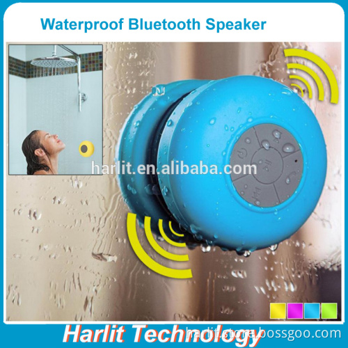 Mini Silicone Waterproof Wireless Bluetooth Speaker With Micphone Suction Cup For Bathroom And Car